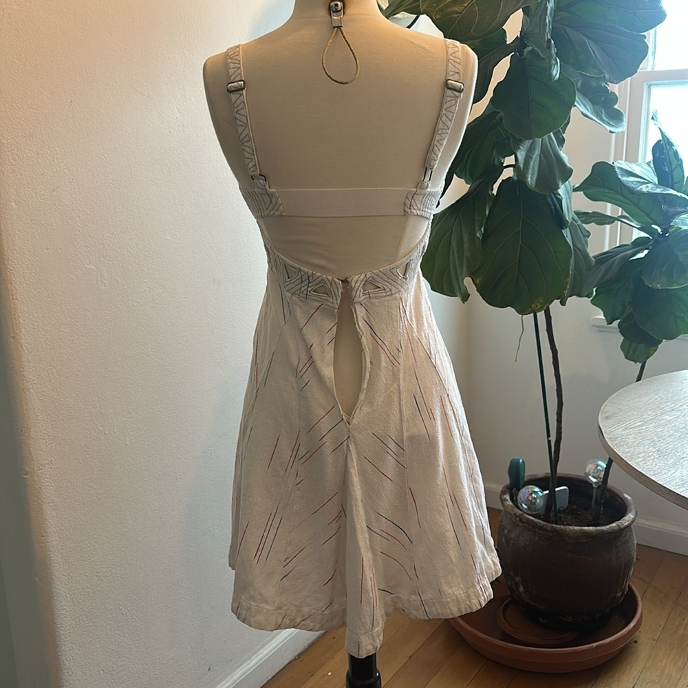 New Romantics White Ribbed Sleeveless Sundress - Picture 6 of 8